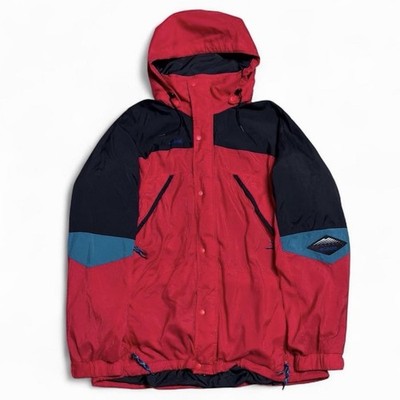 VTG 90s Columbia Omni-Tech Red Black Gorpcore Ski Jacket Windbreaker Men s XL