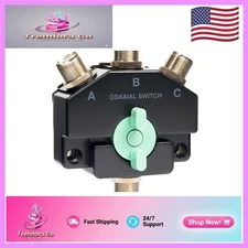 Versatile Wideband Coax Switch DC-800MHz - 3-Position SO-239 Connector