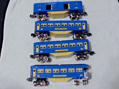 Mercさま♡ロイヤルブルー MTH Modern Production of Lionel O Gauge Blue Comet Cars 612 613