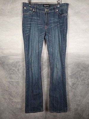 Petrol Heartbreaker Jeans - Size 12  Boot Cut - Dark Wash - Womens 31x34