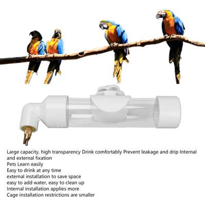  Automatisches Trinkgerät Safe Acryl Bird Drinking Water Bottle Bird AL