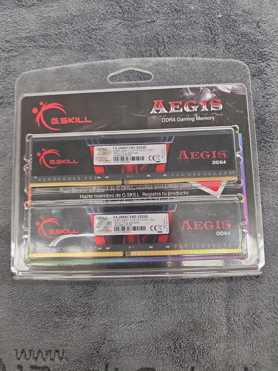 G. SKILL PC4-21300 (DDR4-2666) Bus Speed Computer RAM 16 GB