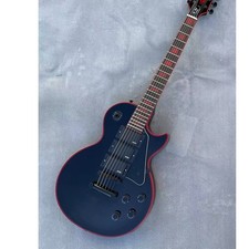 6-Saiten-E-Gitarre, Hochglanzschwarz, Vollmah...