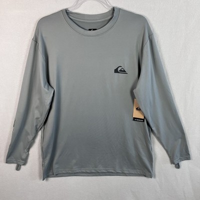 Quiksilver Everyday Surf Tee Long Sleeve Men's Size XL Gray UPF 50+ NWT