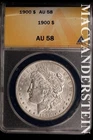 1900 Morgan Dollar-ANACS AU 58 Almost Unc No Reserve #SLA187