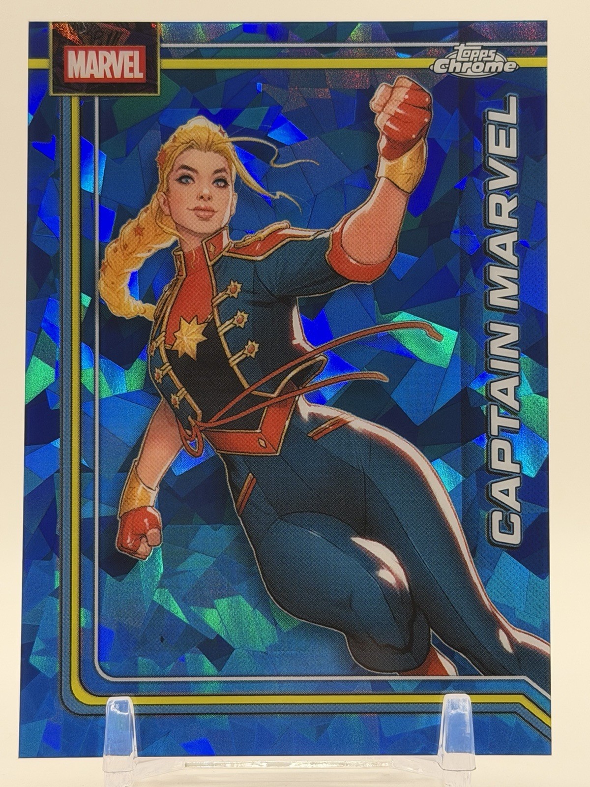 2026 Topps Chrome Marvel Comics Sapphire Edition - Captain Marvel Base #021 #21