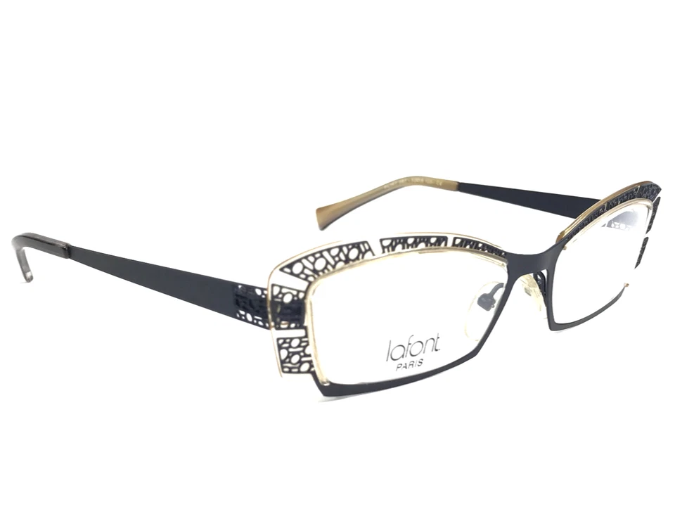 Monturas de gafas Jean Lafont FLIRT 367 azul mate marrón ojo de gato desnudo 52-16-125 Foto 2 de 4