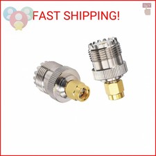 DHT Electronics 2pcs RF coaxial Coax Adapter SMA Male to UHF Female SO-239 SO239