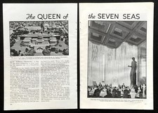 SS Normandie Ocean Liner 1935 *Queen of the Seven Seas* graphic pictorial