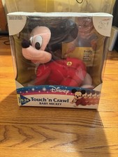 1996 Disney Mickey Mouse Mattel Touch N Crawl Baby Toy New In Box Plush Vintage