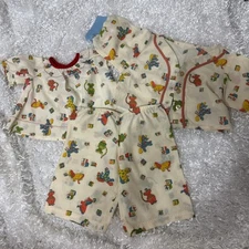 Cabbage Patch Kids Outfit Vintage Pants & 2 Tops Pajamas Animals Blocks