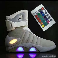 Shoes Back To Future Shoes LED R.C Light USB Charging Remote Control Sneaker