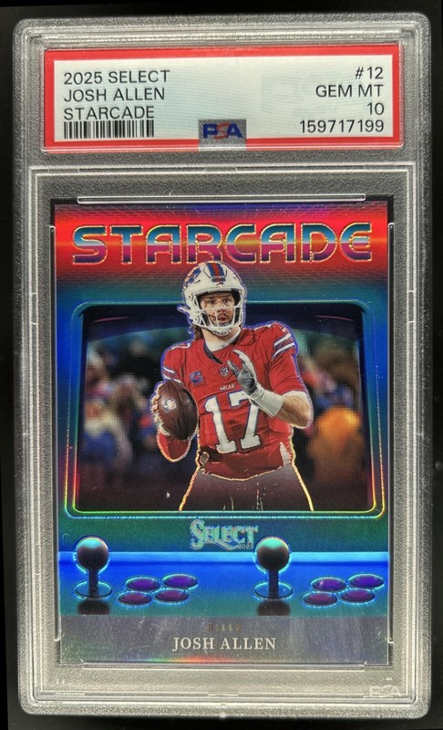 2025 Panini Select Josh Allen Starcade #12 Bills PSA 10 GEM MINT