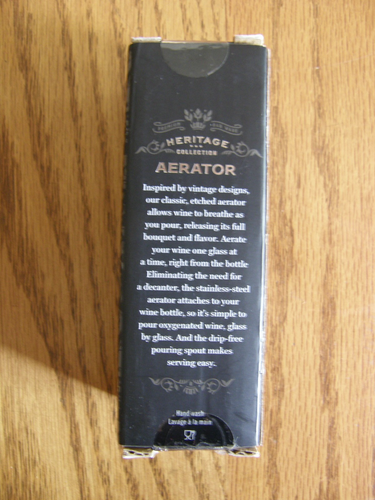 Williams Sonoma Heritage Aeratore per bottiglie di vino - Adatto per bottiglia di vino, stoviglie da bar - Nuovo - Foto 2 di 5