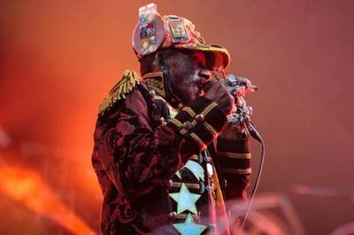 Lee Scratch Perry performs during Beat Herder Festival at Ribble V- Old Photo 9
