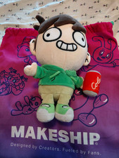 Eddsworld official makeship Edd plushie  Mint Condition 