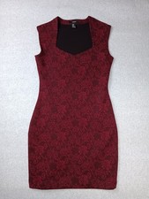Forever 21 Dress, Size M, Red and Black, Sleeveless