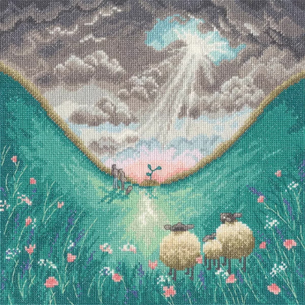 Bothy Threads counted cross stitch kit ""Tree Of Hope"", XLP19, 26x26cm