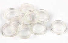   10 Pcs Clear White Silicone Waterproof Rocker Switch Protect Cover round Caps