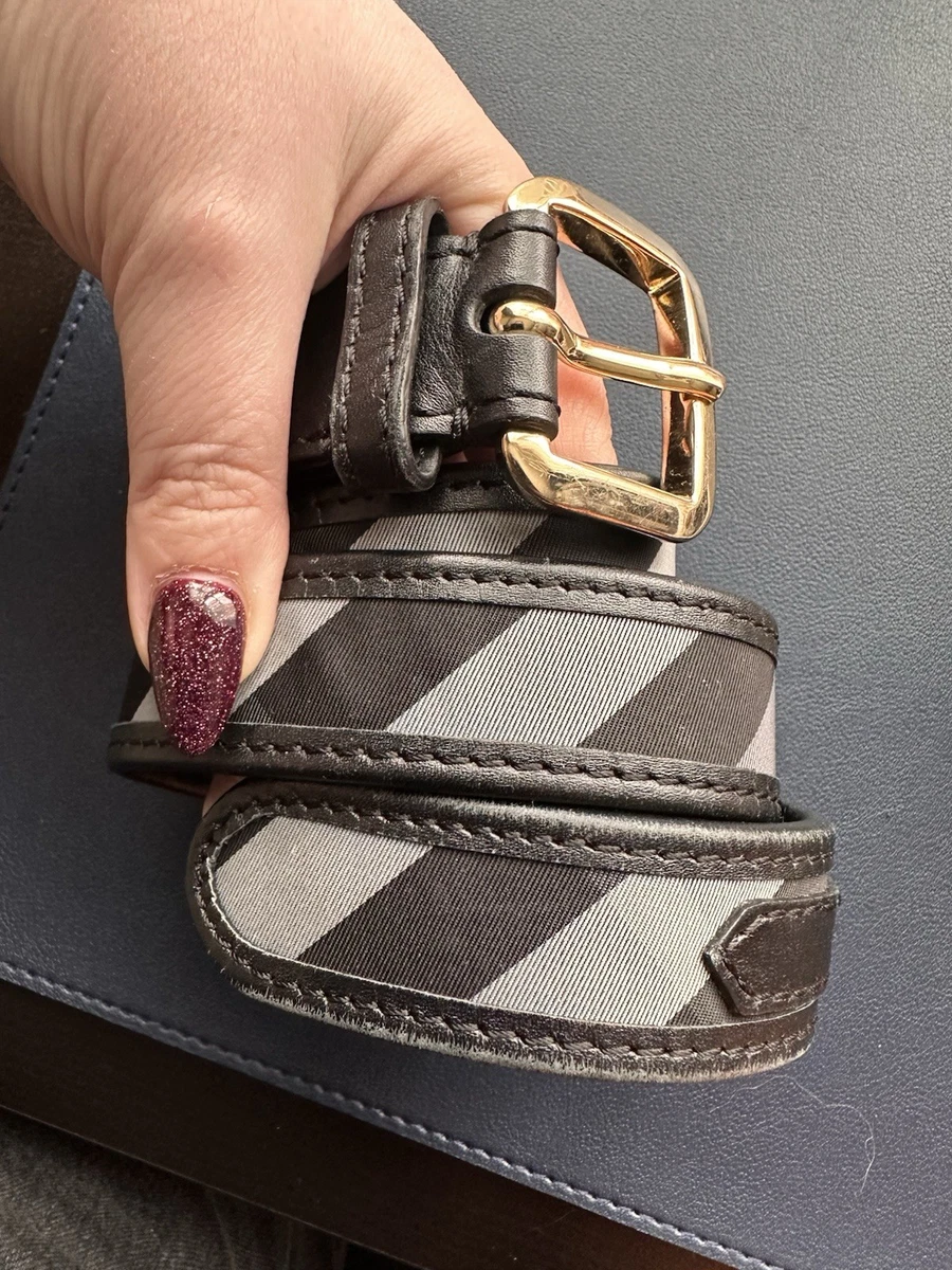 Burberry Leather Check Belts for Women for sale | eBay display picture 1