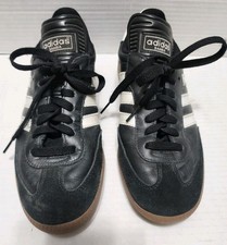 Vintage 90'S Adidas Samba Mens Size 6.5 low-top black white sneakers Logo
