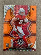 Trey McBride 2022 Panini Mosaic Orange Mosaic Rookie Card