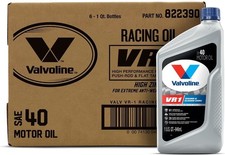 Valvoline Vr-1 Racing 40 Motor Oil 6 - 1 Quart Bottles 822390