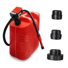 Fuel Transfer Pump Battery Powered With Automatic Stop Nozzle: 3 Adapters for