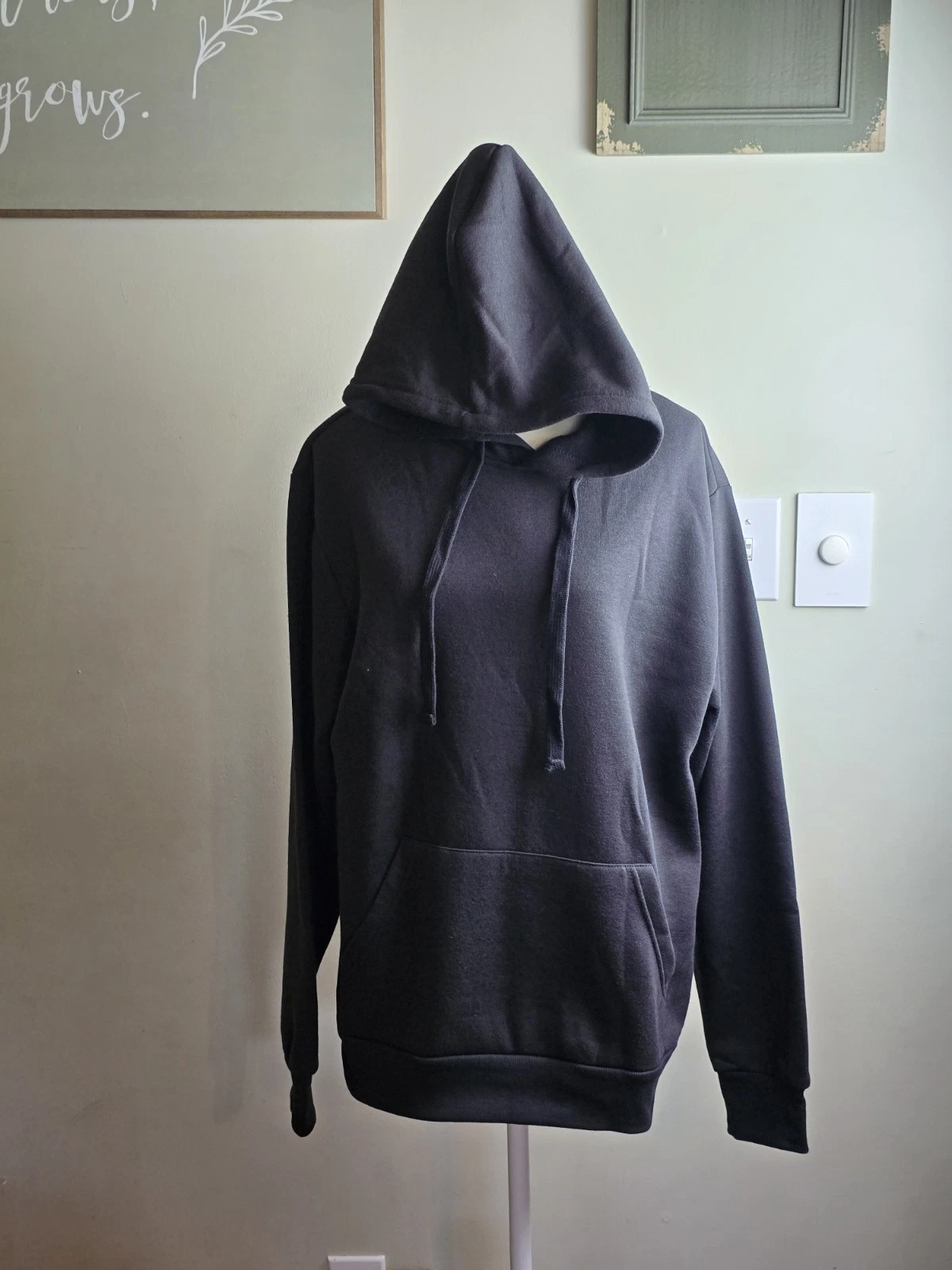 RHUDE Felpa con cappuccio nera divertente offensiva sarcastica maleducata grafica umoristica Fck Around unisex S