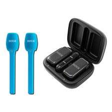 Rode Wireless Micro Microphone Kit USB-C, Black with 2x Blue Interview Micro H