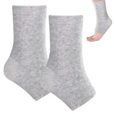 1 Pair Bamboo Anti Fatigue Socks,Compression Foot One Size, Gray