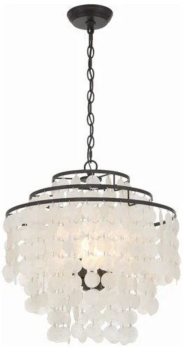 Crystorama Brielle 18" Wide Dark Bronze 4-Light Chandelier - Picture 2 of 9