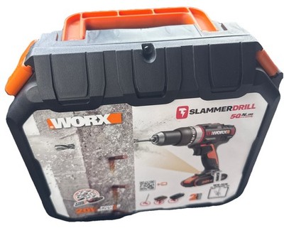 WORX WX354.1 JCR Akku-Schlagbohrschrauber 20V, Bürstenlos + 2x Akku und Koffer