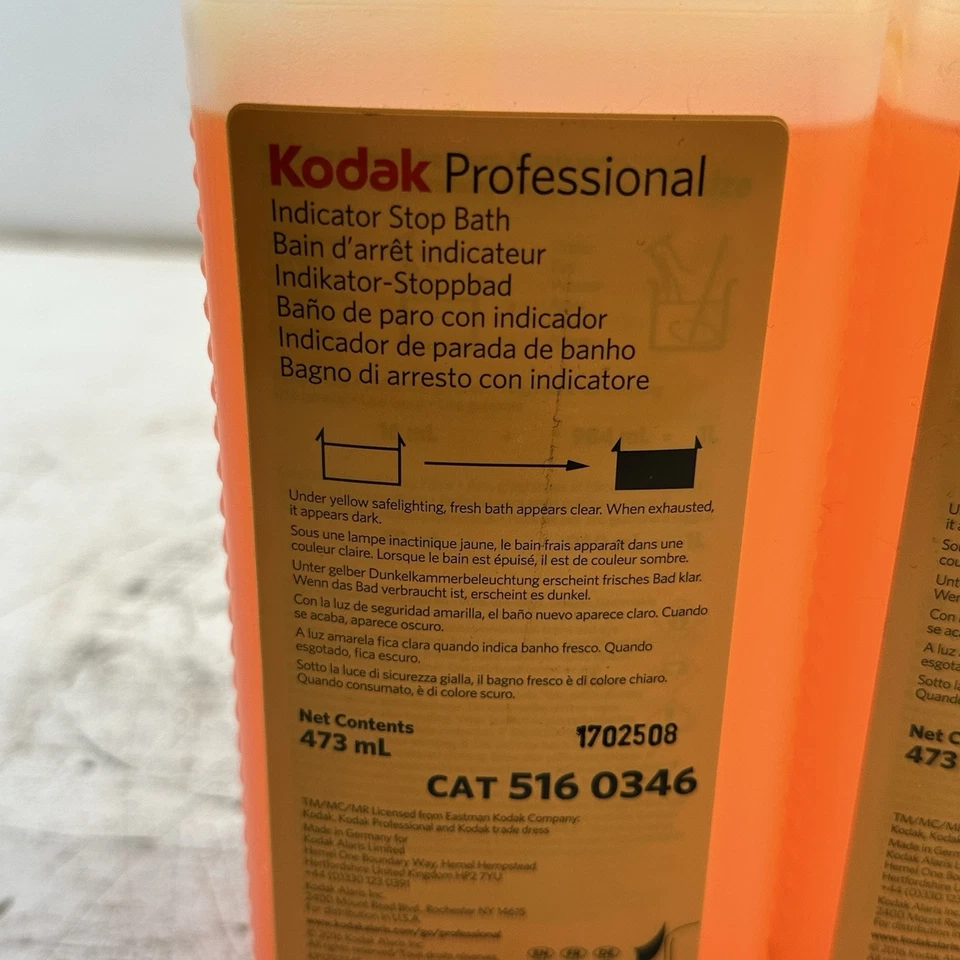 4-Kodak Indicator Stop Bath Liquid for Black & White Film & Paper, 5160346 - Image 3 of 4