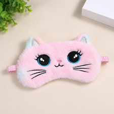 Cute Plush Cat Sleep Mask Soft Eye Mask Sleeping Blindfold