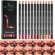 12 Stück Lipliner Set, Lip Liner Wasserfest ...