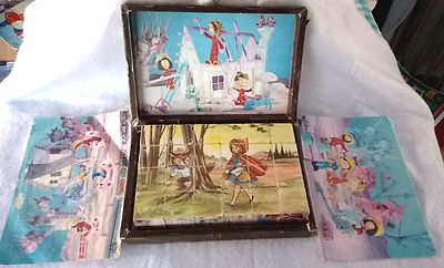 Jeu De Cubes Puzzle ORTF BABAR 1968 - Ancien Garnier Cornil - Occasion Vintage