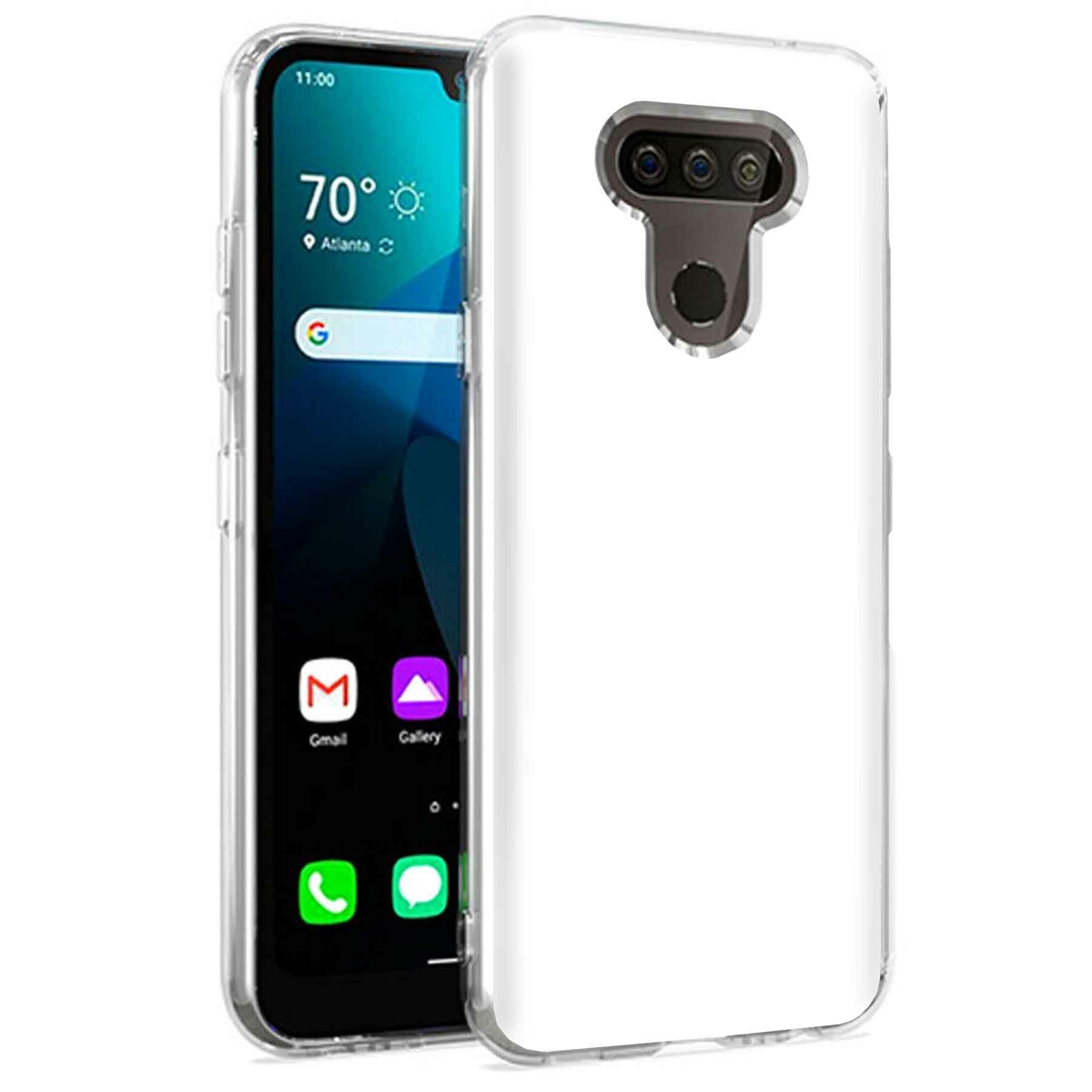 Phone Case for LG Harmony 4,Premier Pro Plus,K41, White Print