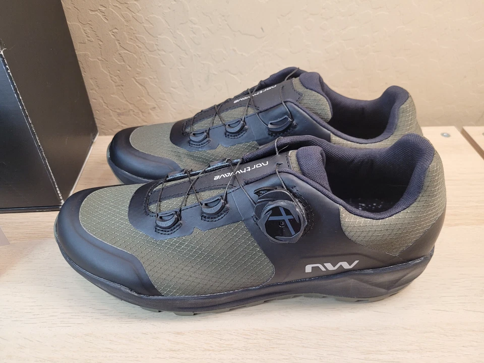 Northwave Corsair 2 MTB Shoes Foreat Green Black Cycling Bike Mens 10.5 NIB - Image 2 of 4
