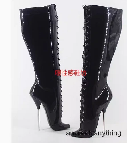 High Heel Stiletto Heel Fetish Platform Knee High Ballet Boots Womens Mens Shoes - Picture 4 of 27