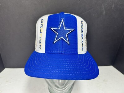 Vintage 80 s Dallas Cowboys Hat Ref. Women Or Youth Lucky Stripes (b101)
