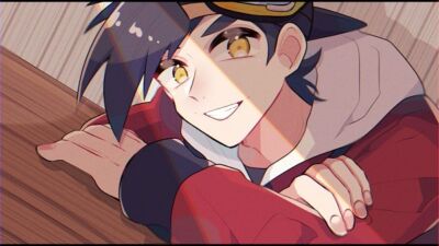 Anime pok mon special gold hibiki goggles off Stitched Gaming Mat Desk