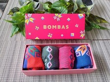 BOX SET OF FOUR Youth BOMBAS MIXED COLORFUL SOCKS NIB