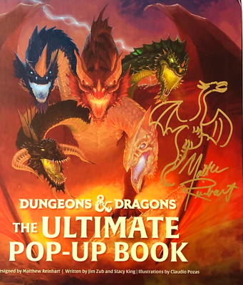 Dungeons & Dragons: The Ultimate Pop-Up Book SIGNED by Matthew
