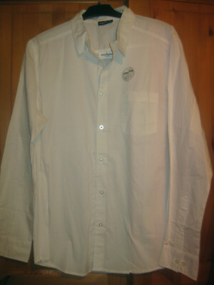 Identic Man men's shirt stretch size XL white fashionable sporty top New
