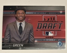 Elijah Green 2022 Bowman Draft Baseball Draft Night #BDN-5 Nationals