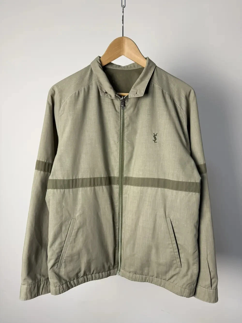 SAINT LAURENT (YSL) Giacca Harrington reversibile vintage YSL Yves Saint Laurent