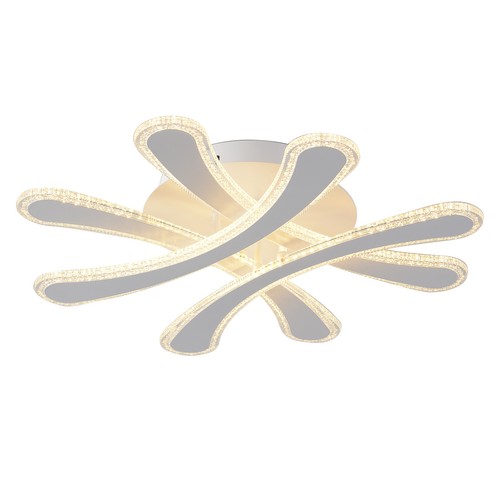 Ceiling Light W/Remote Control Modern LED Chandelier Pendant Fixture Lamp 48W - Picture 10 of 11