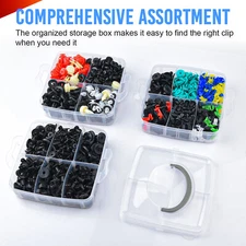925PCS Car Retainer Clips Auto Fasteners Push Trim Clips Pin Rivet Bumper Kit
