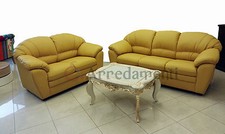 divano imbottito 2 o 3 posti in ecopelle pelle salotto di ottima qualità italy